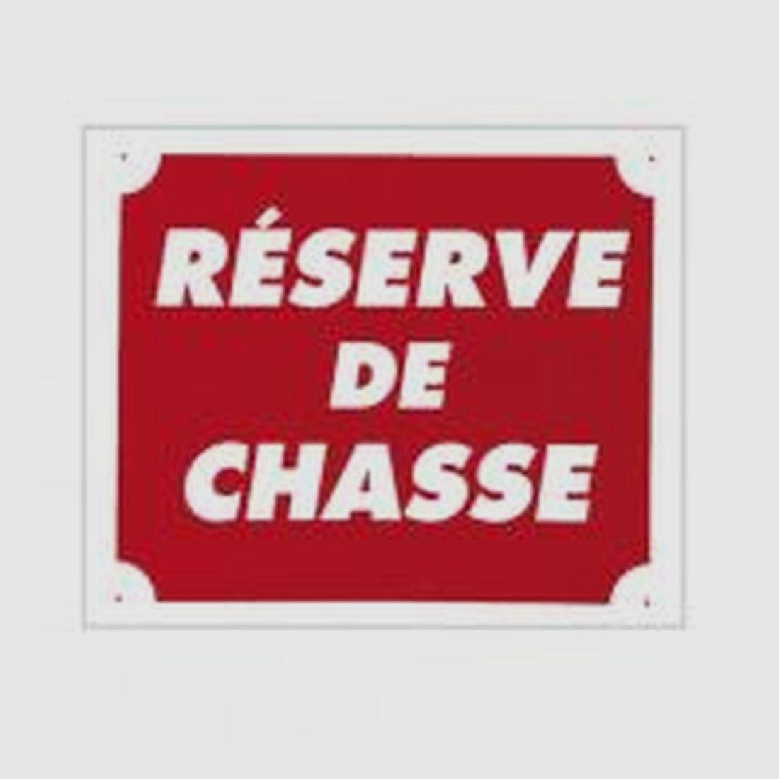 Jagdreservatsschild 30 x 25 cm - Akilux - Widerstandsfähig und Leicht - Klare und Dauerhafte Signalisation, Bild 1 von 5