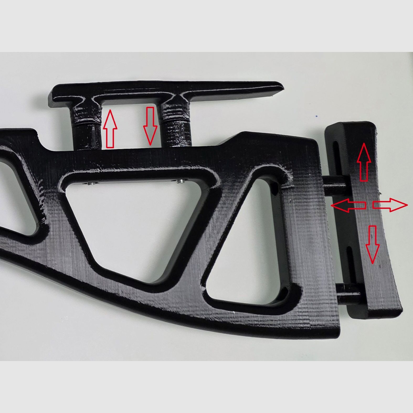 Poignée / crosse pour Diana Chaser Bandit Airbug PETG noir V2
