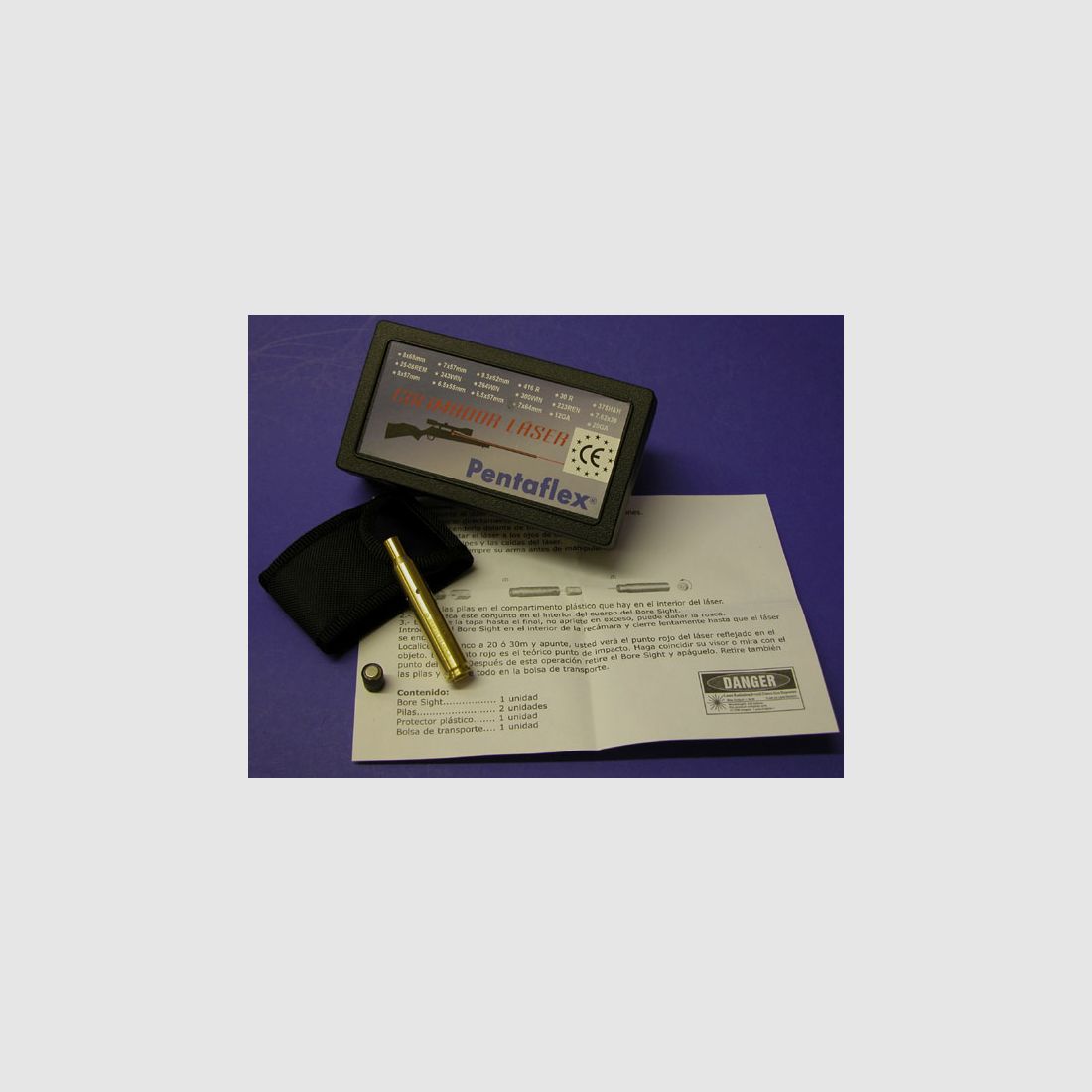 PENTAFLEX Laser Justier-Patrone Kal. .222 Remington