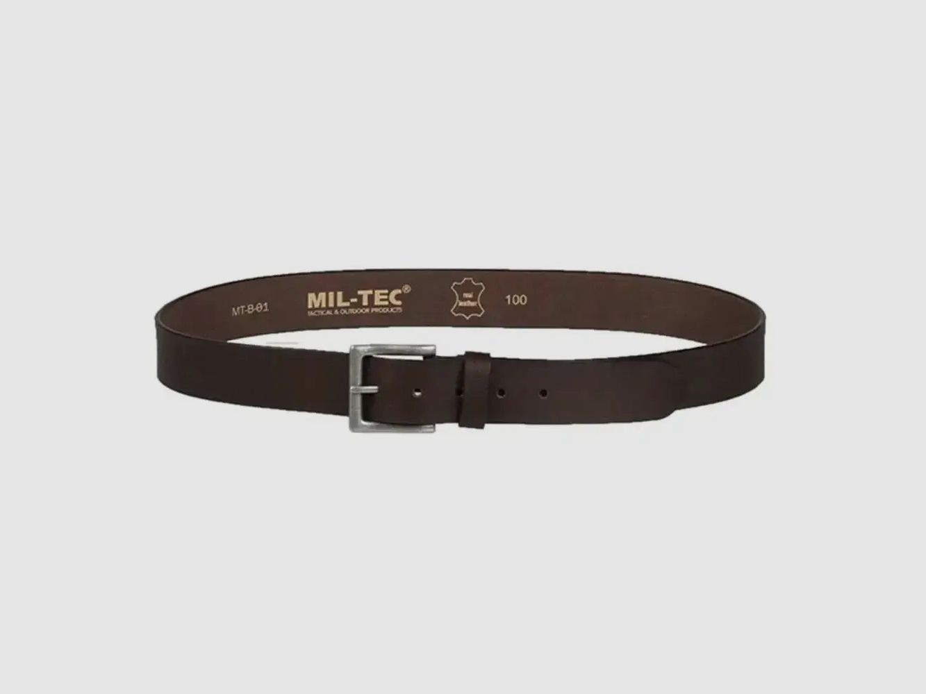 Mil-Tec Mil-Tec Ceinture en cuir Nappa - Noir / 90