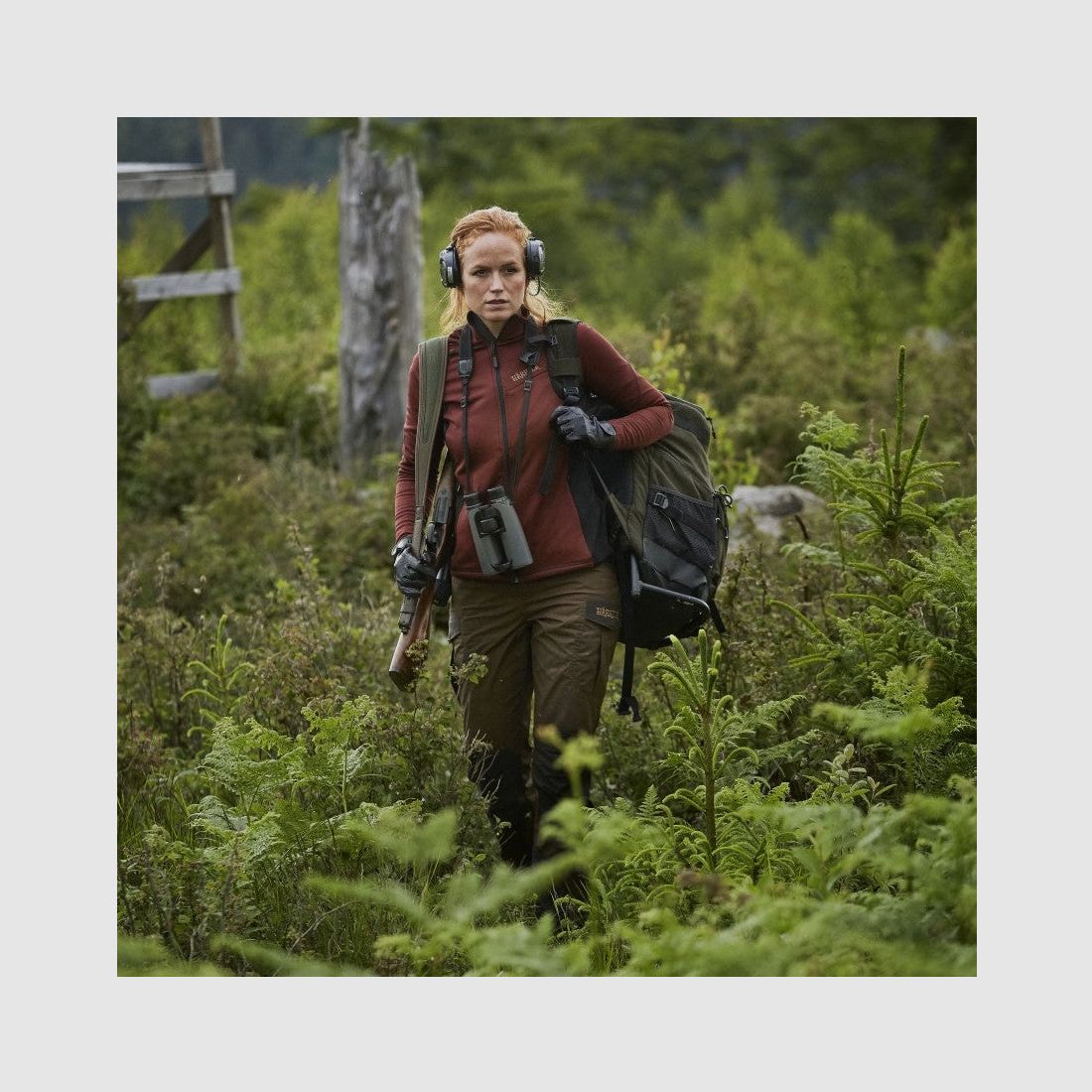 HÄRKILA Vestmar Hybrid Lady Damen Fleece Jacke Farbe Syrah Red - Melange, Bild 3 von 4