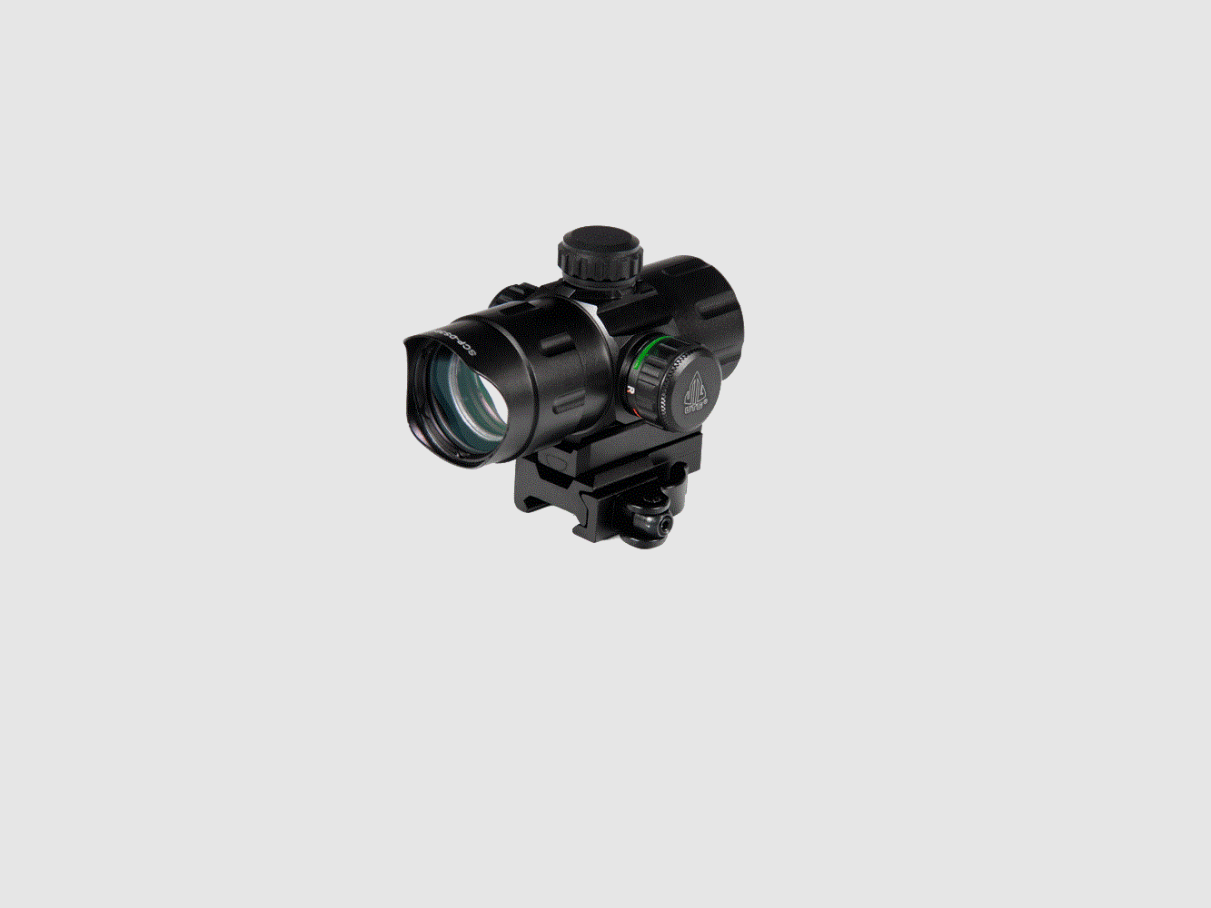 UTG 4.2″ ITA Rood/Groen CQB Punt met QD Bevestiging, Riser Adaptor