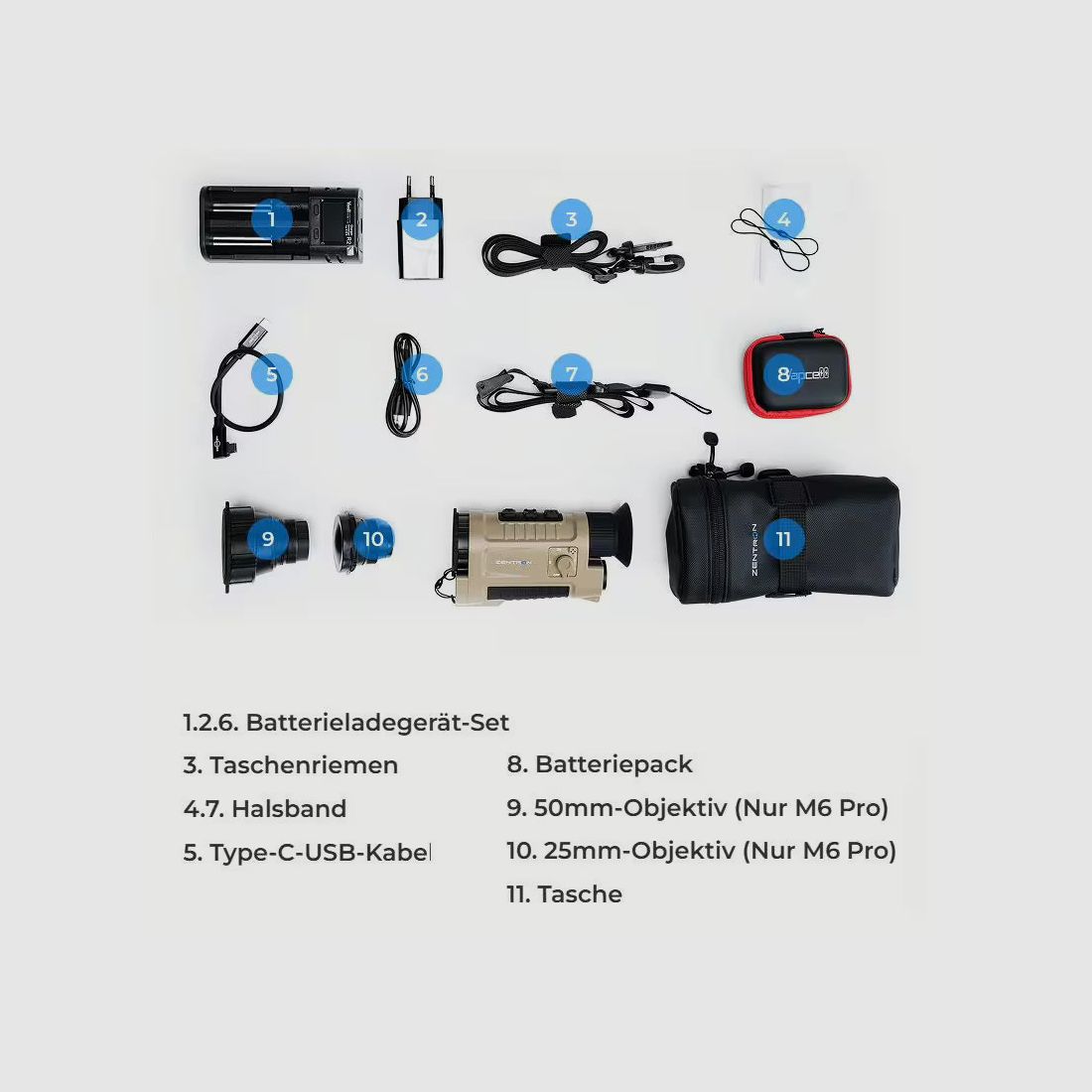 Zentron ZEN M6 Pro 50 mm mit Laser-Entfernungsmesser