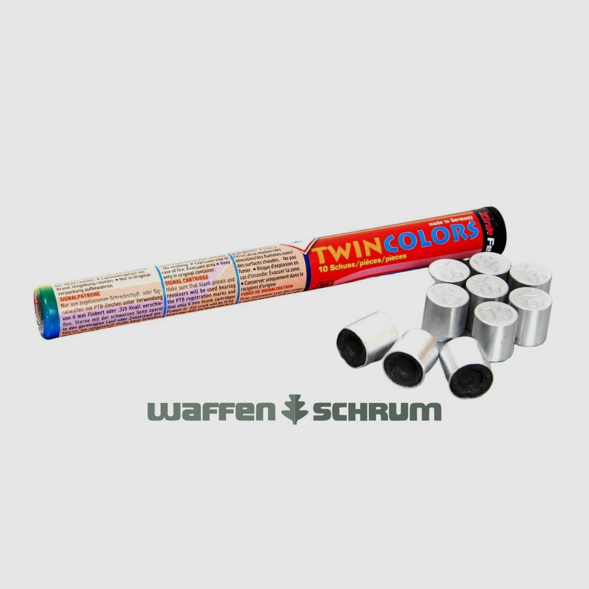 Zink 15mm Signalsterne - Twin Colors 10er Rolle mit 5 verschiedenen Verwandlungssternen