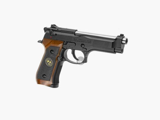 Softair - Pistole - WE M92 Samurai Edge Biohazard Full Metal Co2-Schwarz - ab 18, ber 0,5 Joule