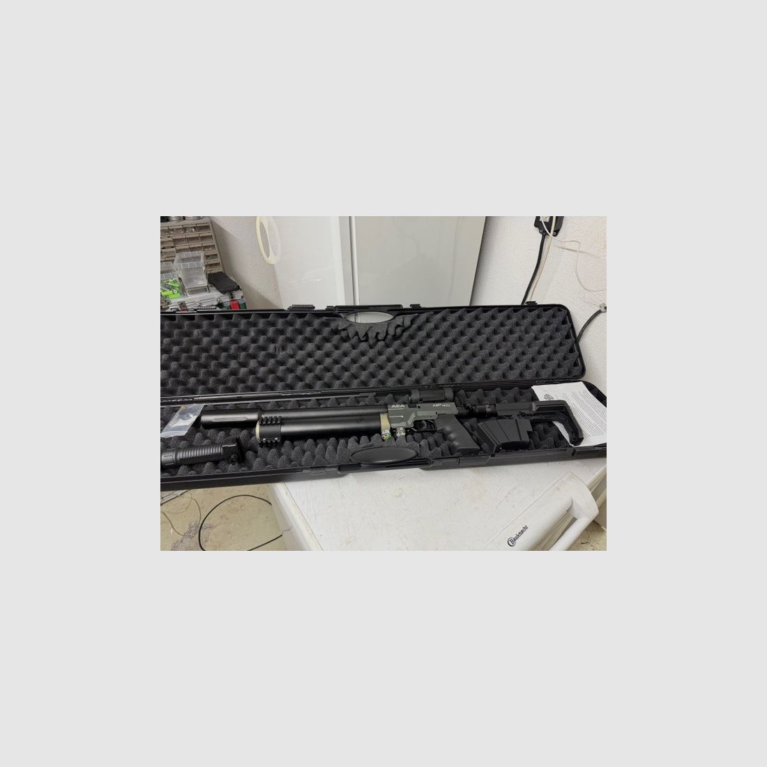 AEA Airgun HP Max MK I in AK 47 Optik Cal. 3,57. 9mm come nuovo