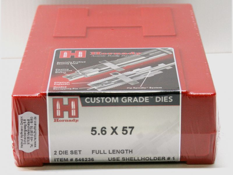 1 x HORNADY Full Length Set 2-Die Matrizensatz Speciality 5.6x57 .224 5,6x57 #546236 Series IV (4)