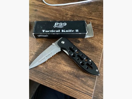 Walther P99 Tactical Knife II – Navaja plegable con Linerlock, con embalaje original Cuchillo de colección