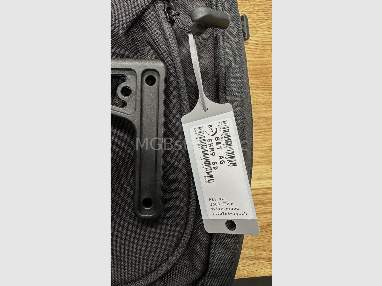 B&T AG semi-automatic rifle 9mm Luger GHM9 SD DE with integral suppressor = sound-absorbing weapon // with us with H&K sling