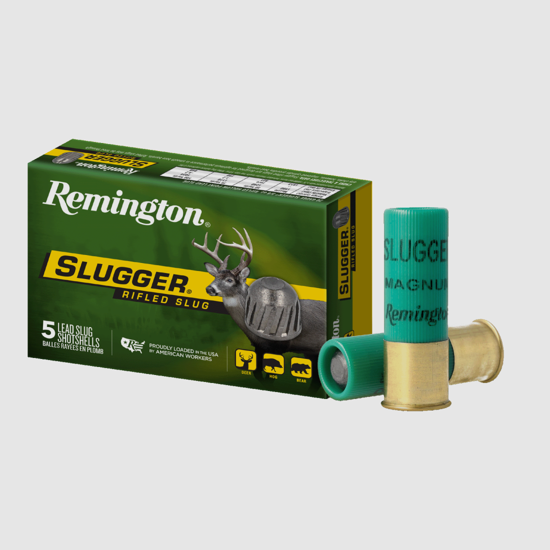 Remington – Rifled Slug FLG Patrone 28.3g 12/76 / 5Stk., Bild 1 von 2