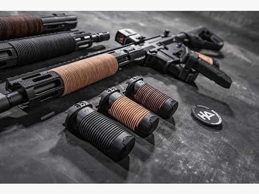 HERA-Arms Griff Vordergriff HFGL natur Leder f. Picatinnyschiene