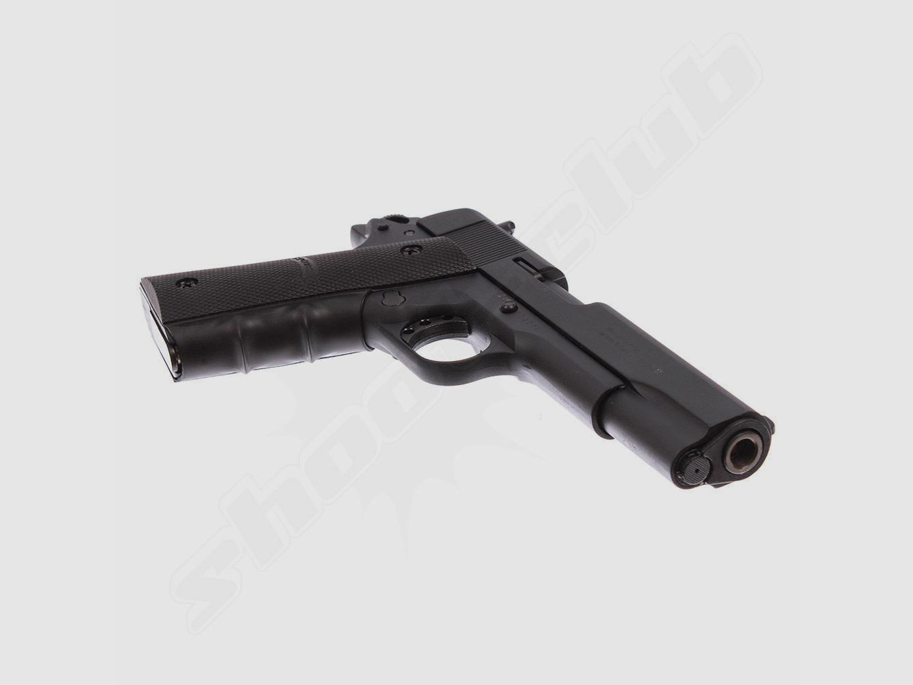 Cuno Melcher ME1911 pistolet gazowy oksydowany + naboje ślepe, zdjęcie 2 z 3