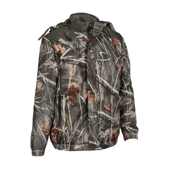 Windproof and Warm Hunting Jacket Percussion Camo Reed