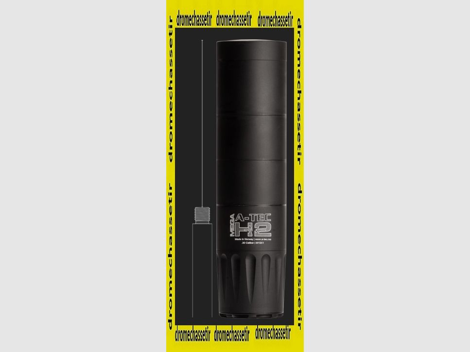 suppressor A-TEC Mega H2 cal 338 thread 5/8×24 black