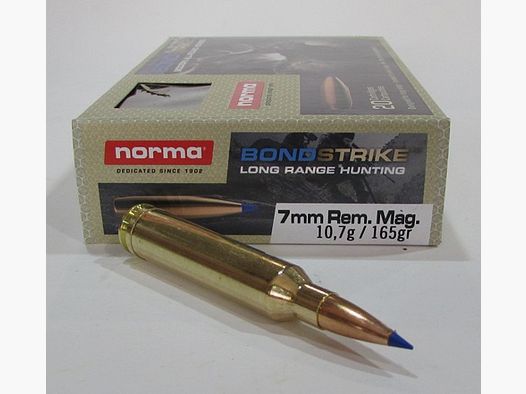 boite 20 cartouches Norma Bondstrike extreme cal 7mm rem mag 165 grains