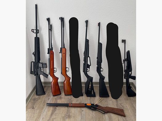 Luftgewehr-Sammlung — Knicklauf, Seitenspanner & Unterhebel (versch. Kaliber)