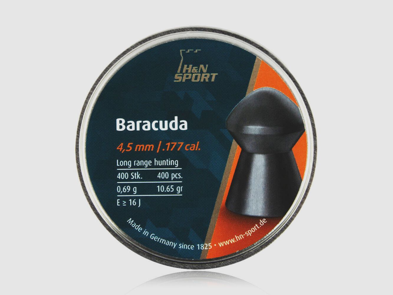 H&N Baracuda Diabolos ciężkie/gładkie 4,5mm / 0,69 g / 400 szt.