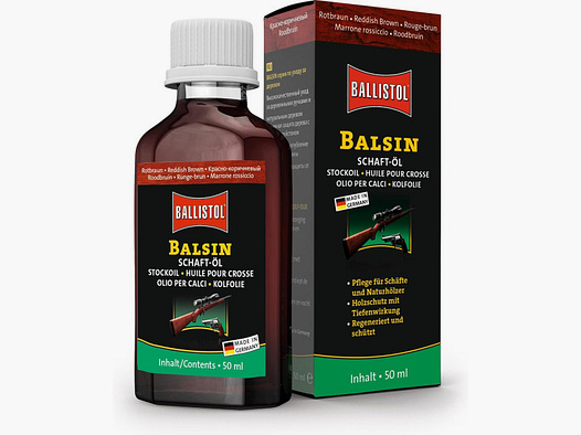 BALLISTOL BALSIN SCHAFTÖL 50 ML - ROTBRAUN