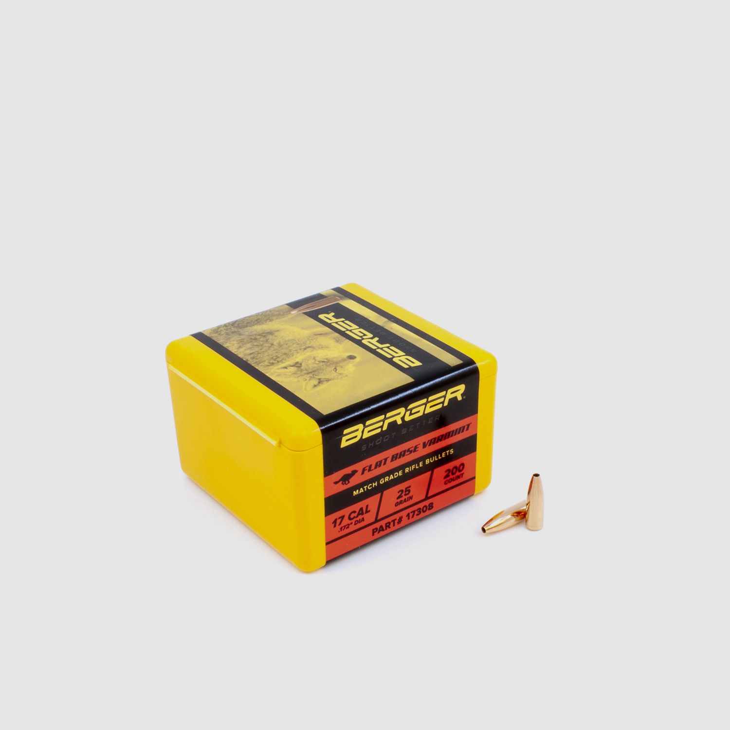 Proiettile Berger .17 FB Varmint 25GR 200 pezzi