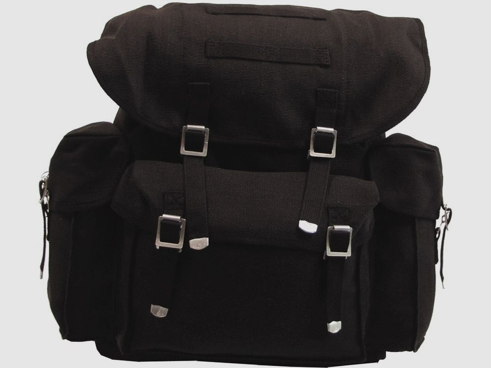 BW Rucksack, Mod., schwarz, mit Träger (wie BW Packtasche)