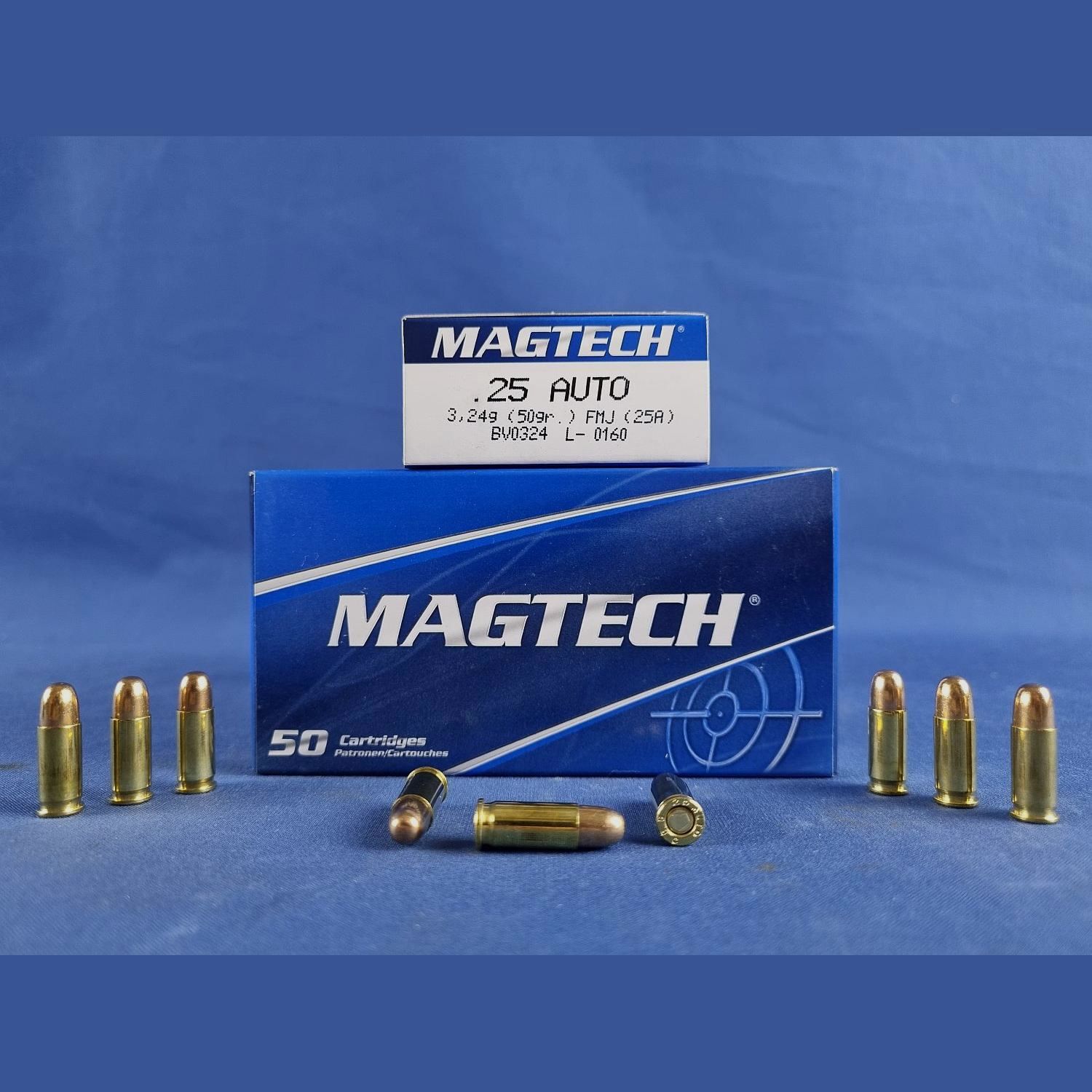 Magtech 6,35 Browning (25 Auto) Vollmantel 3,2g/50grs.