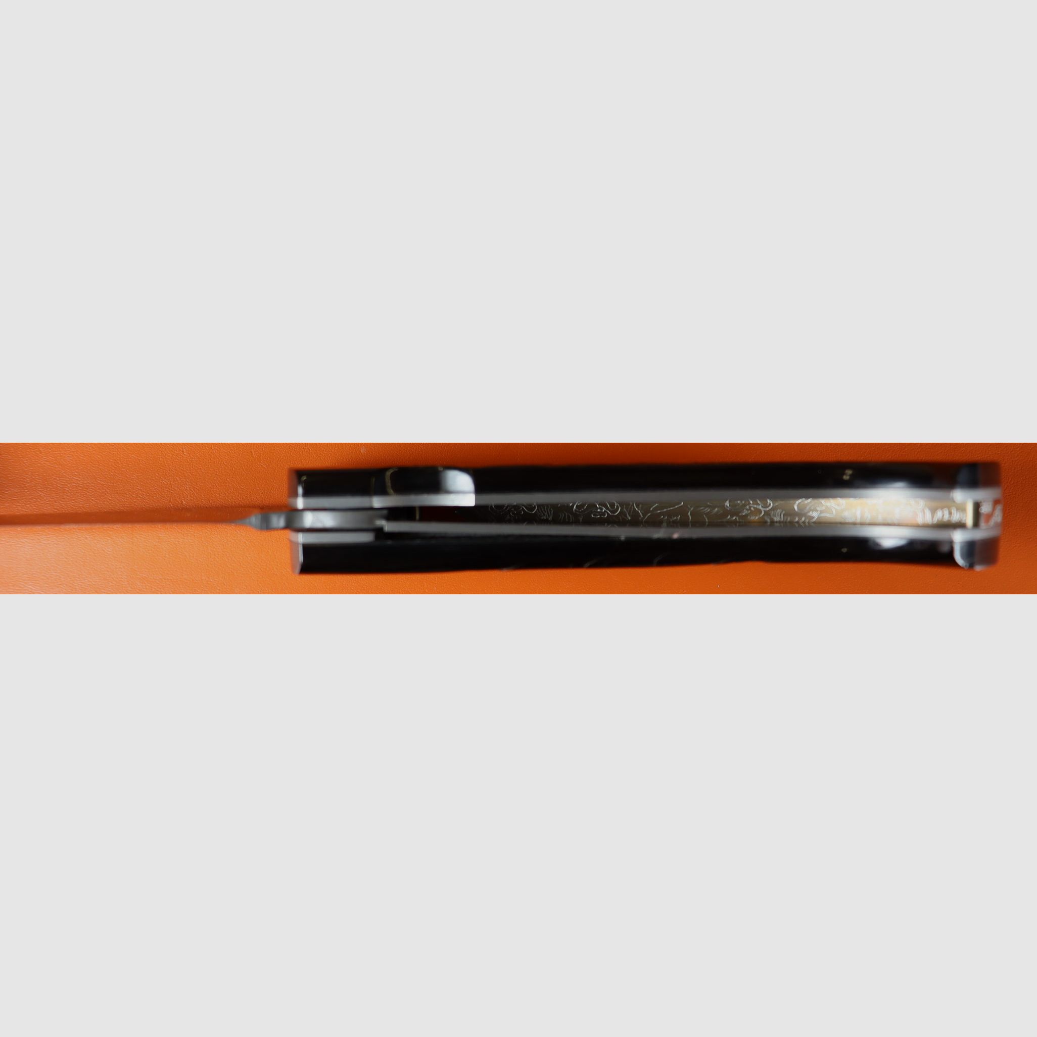 Couteau croute de buffle lame oxydée, image 4 sur 5