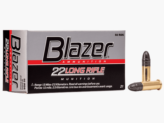 cartouches CCI Calibre.22LR Blazer 40 GRAINS