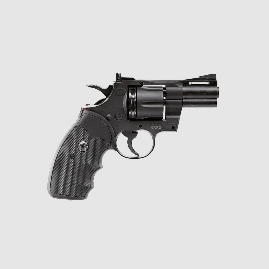CO2 Revolver Colt Python 357 2,5 Zoll Kaliber 4,5 mm BB und Diabolo (P18)