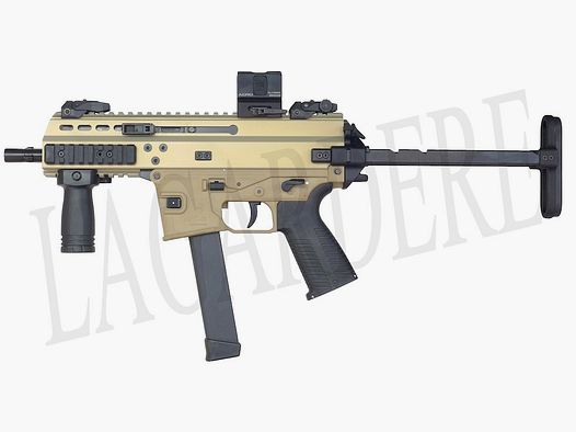 B&T APC9 PRO G RETRAKTIERBARE SCHULTERSTÜTZE TAN (SEMI-AUTOMATISCHES STURMGEWEHR)