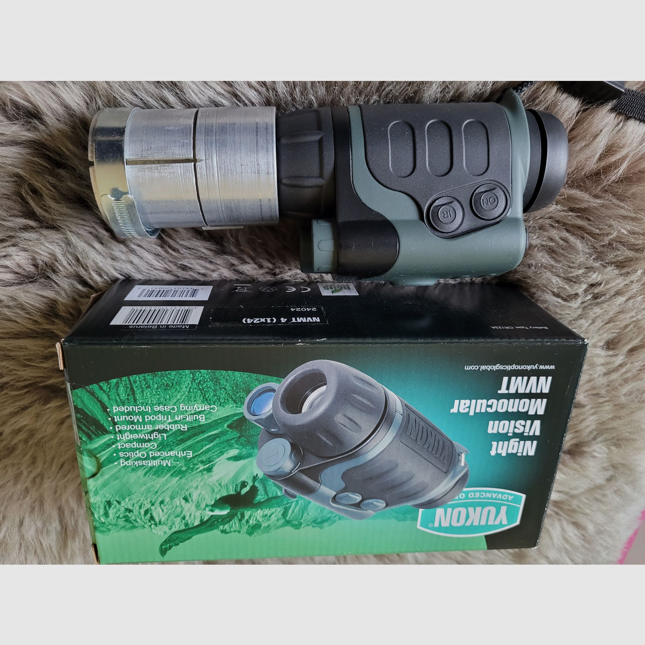Yukon night vision with head-mounted hunting attachment