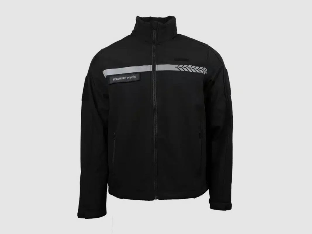SOFTSHELL-WESTE SICHERHEIT PRIVAT MIT HV-BANDEN GK SAFETEK, Bild 1 von 2