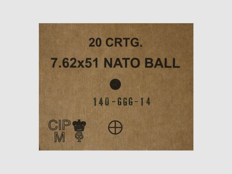 Patronen .308 Win HP BT Match 168gr GGG x20, Bild 3 von 3