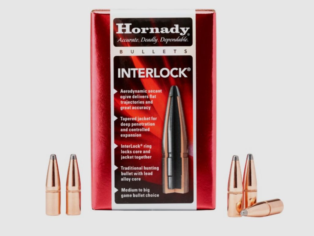 Hornady InterLock SP Bullets 6.5 mm/.264 140 gr | 100 pieces Item 2630