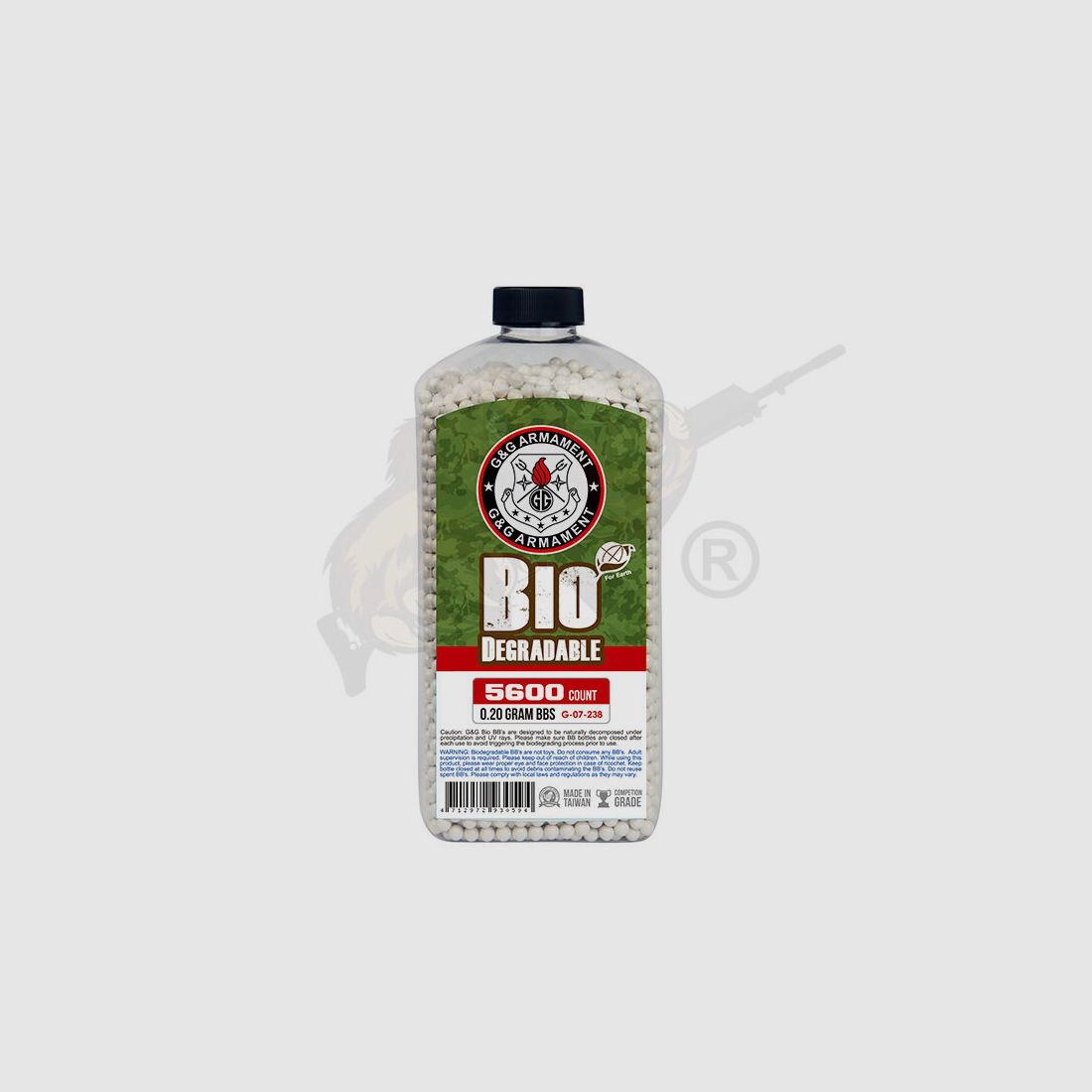 G&G Bio Precision Airsoft 0.20g (5.600 Stück) diameter 5,95mm - Desert