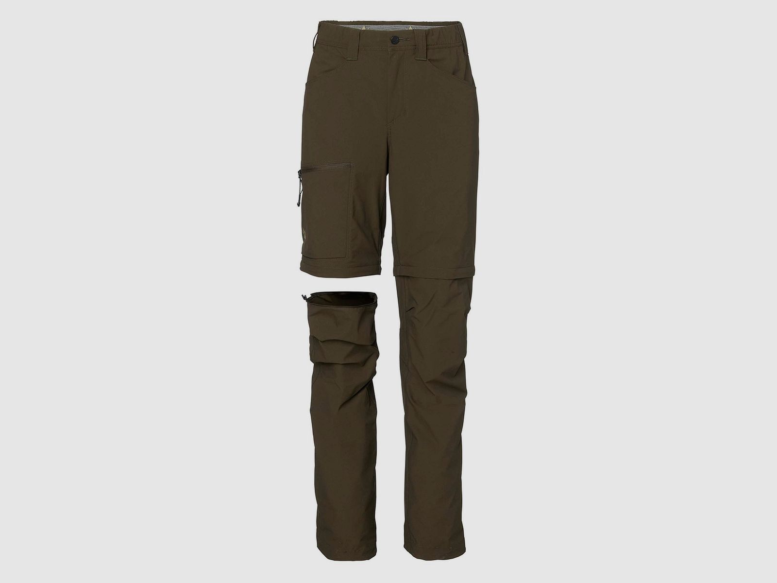 Alaska 1795 Chaser Lite Zip Off Pants Women Solid Brown L