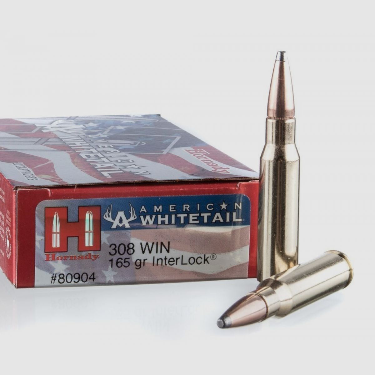 .308 Win, American Whitetail, Interlock 10,69 g / 165 gr