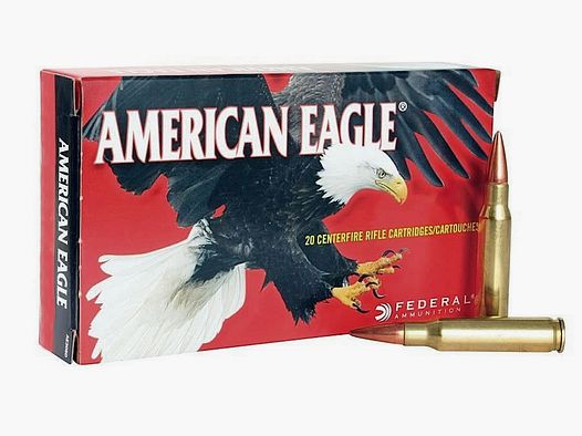CAL. 22-250 AMERICAN EAGLE SOFT POINT 50 GRAINS pack of 20 pcs.