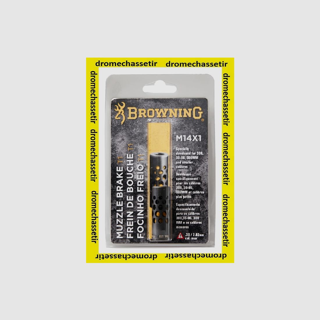 Mündungsbremse Browning T1 Kal. 30 Gewinde 14×1 schwarz, Bild 1 von 3