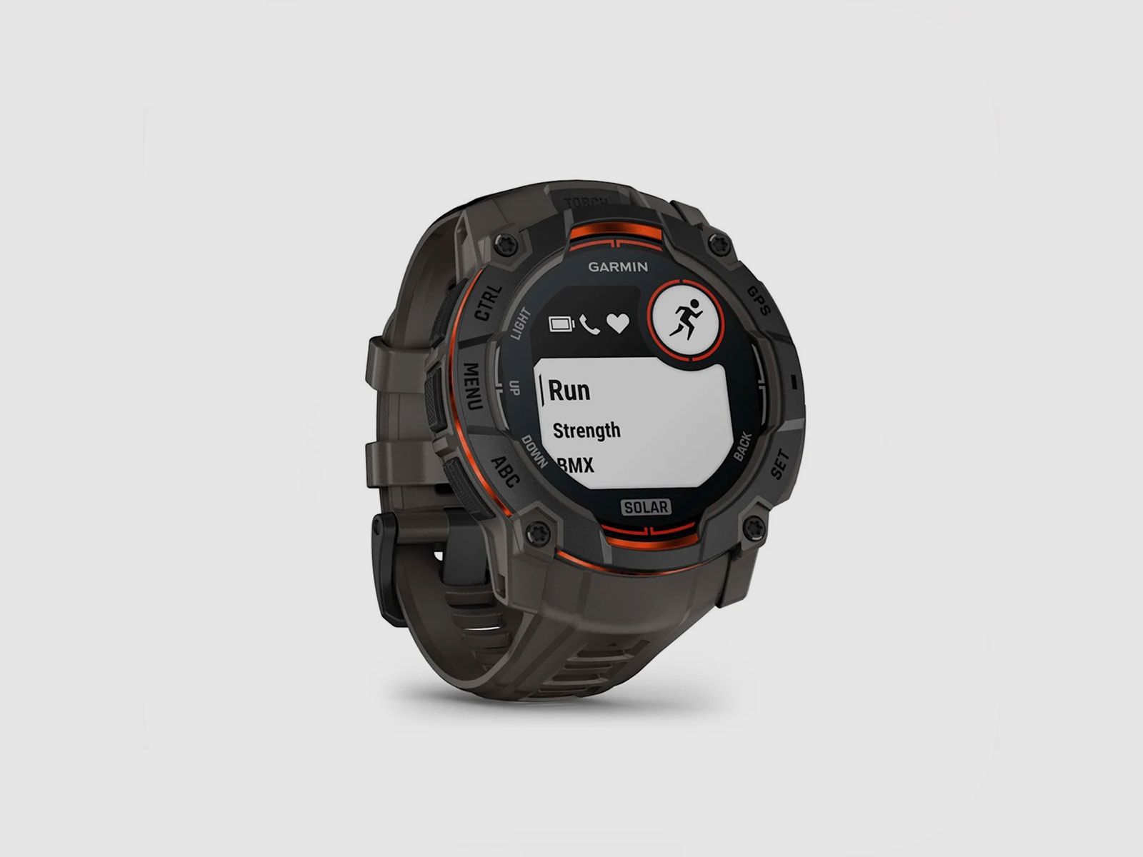 UHR – GARMIN – INSTINCT® 3 | 50MM | SOLAR | Schwarz mit Charcoal Silikonarmband, Bild 3 von 19