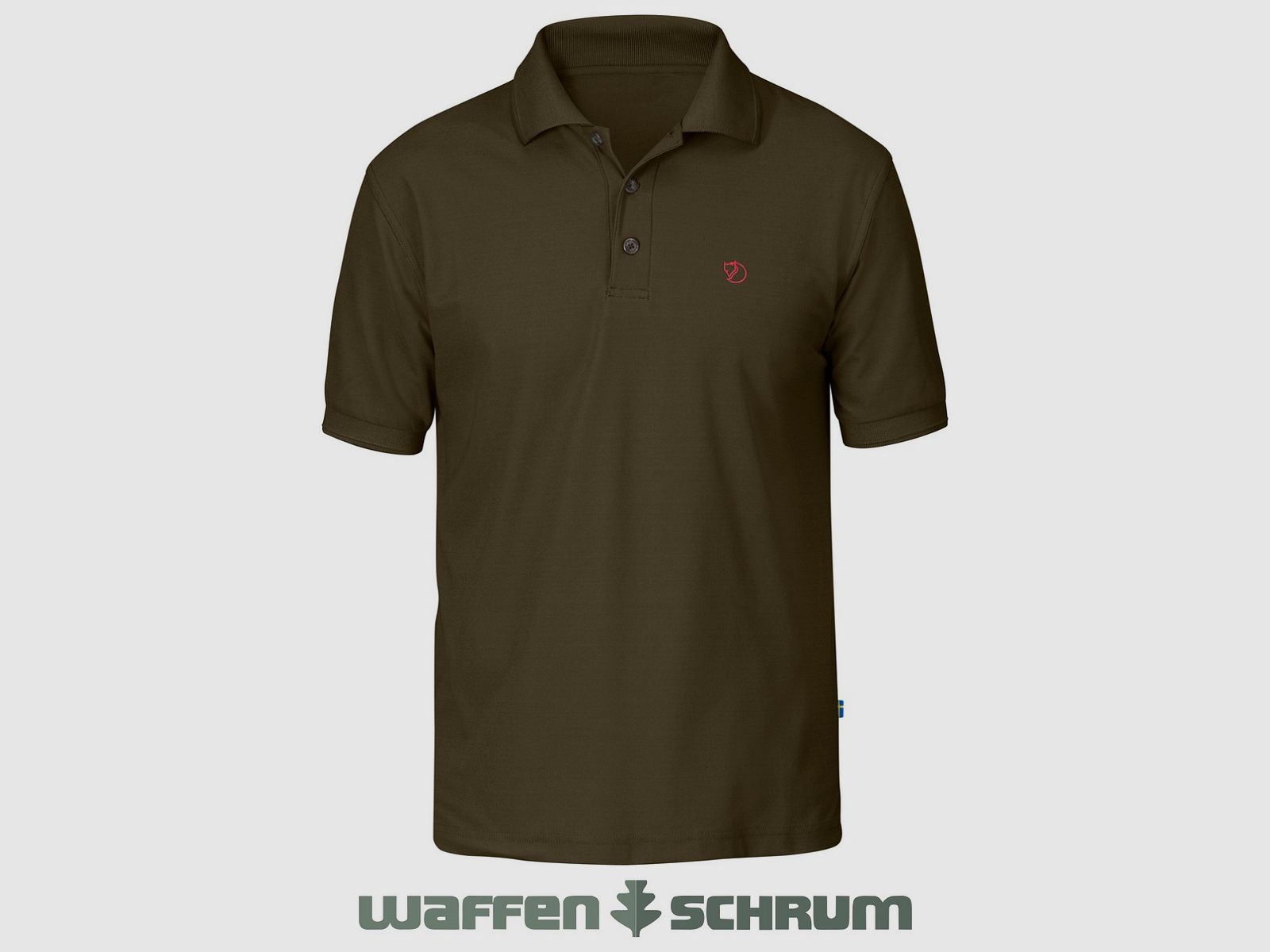 Camisa polo Fjällräven Crowley Pique Verde Oliva Oscuro