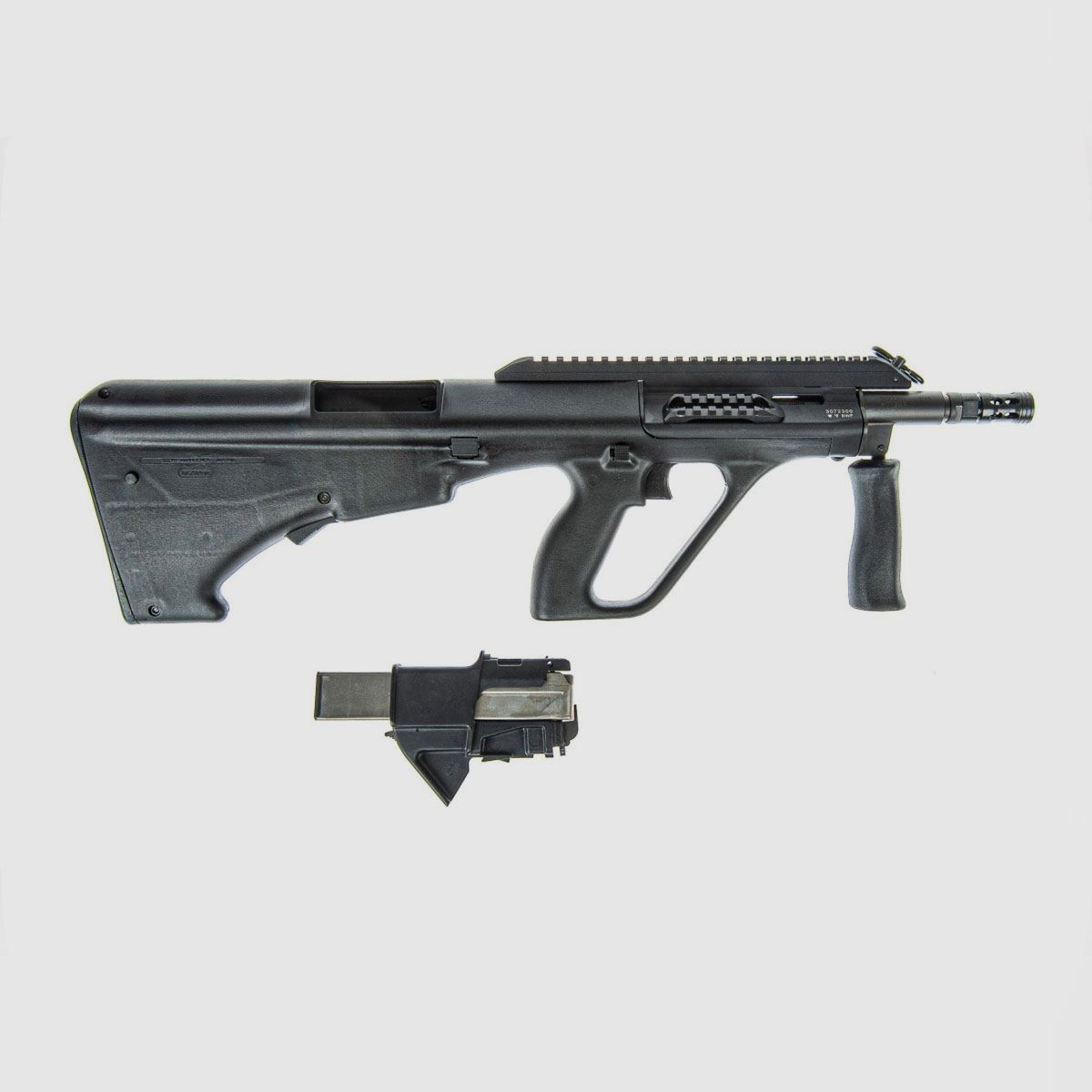 BÜCHSE – STEYR-AUG-SA A3 | OHNE OPTIK MIT PICATINNY-SCHIENEN | CAL. 9mm LUGER | LAUF 365mm, Bild 7 von 21
