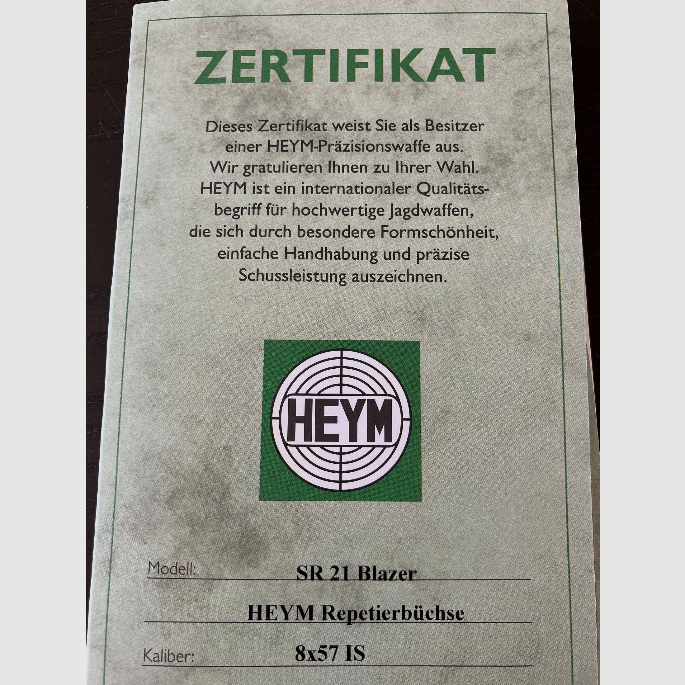 HEYM SR 21 Blazer Sonnenschliff Stahl Pica.