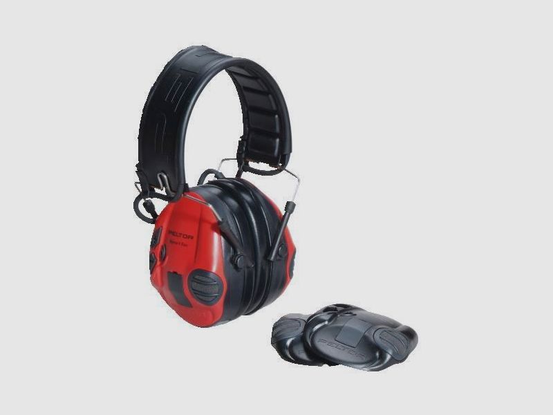 3M protection auditive PELTOR SportTac Shooting 26 dB - actif | noir/rouge, image 1 sur 2