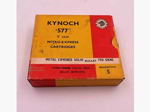 Kynoch, England Büchsenpatronen .577/3'' N.E.