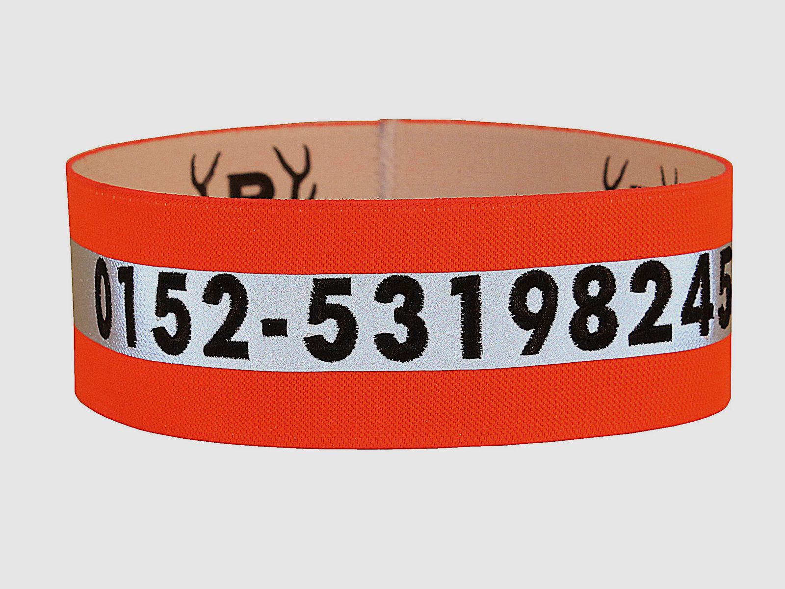 Brede geborduurde signaalkraag