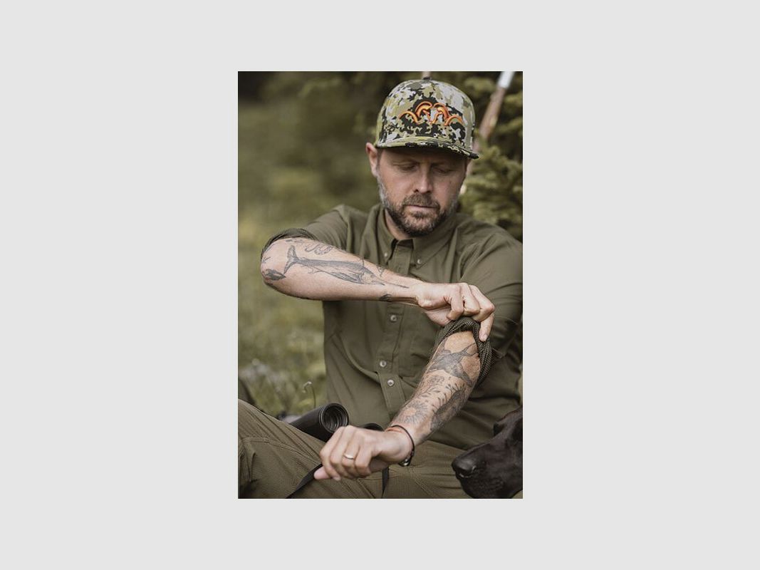 Blaser Herren AirFlow Hemd dunkel oliv