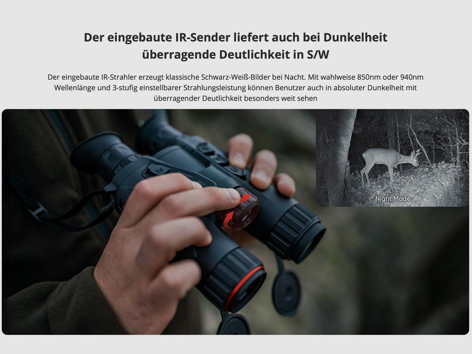 Hikmicro Binocular Habrok 4K HE25L 5.5-22x60 Wärmebild/Nachtsicht/Digitalkamera 850Nm 1920 x 1080
