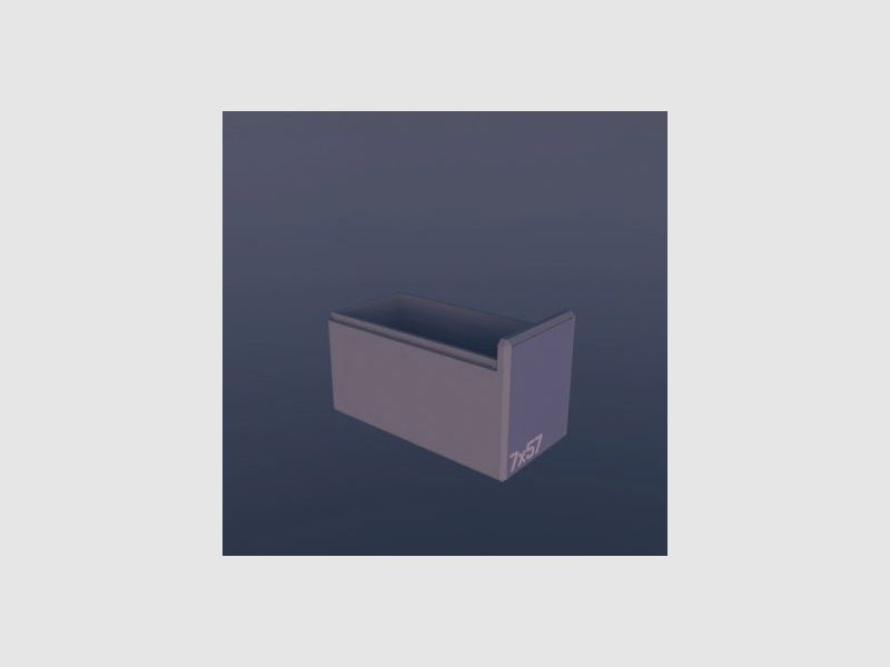 Filamelt ammunition box / 7x57 / 'sliding lid' / cartridge box, ammo box