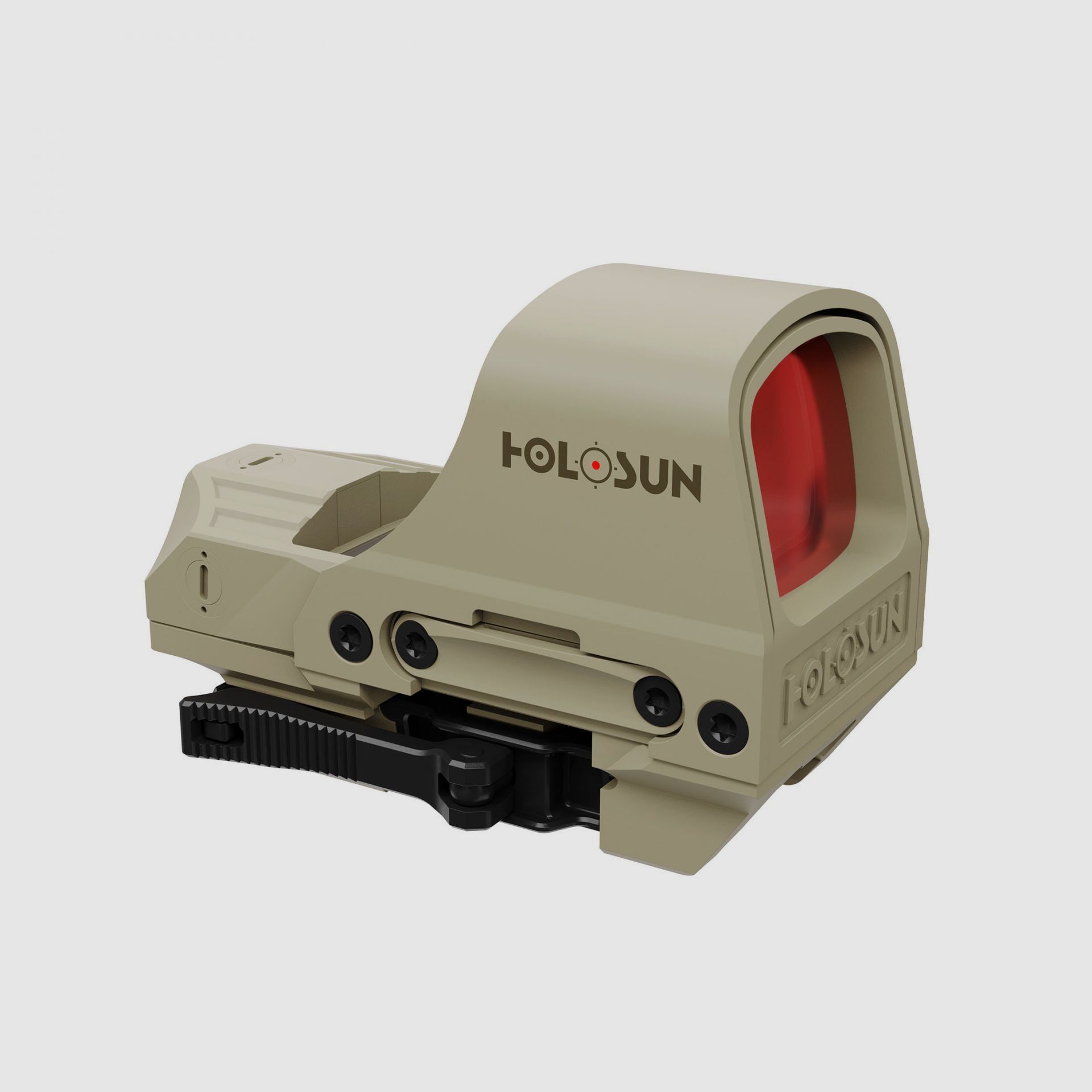 Holosun Reflexvisier HS510C-RD-FDE mit rotem Wechselabsehen: 2MOA Dot, 65MOA Circledot & 65MOA Circle, Bild 2 von 7