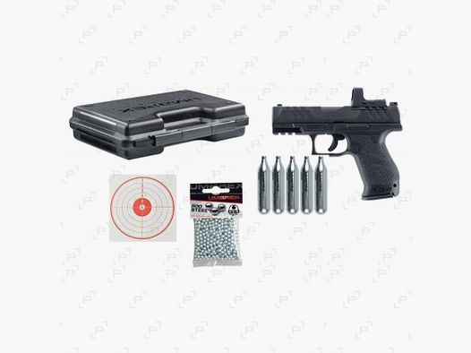 Pack pistolet CO2 WALTHER PDP COMPACT COMBO Calibre 4,50 mm BB’s